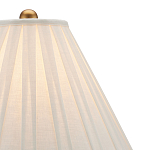 Настольная лампа с фактурным конусовидным абажуром и кожаным каркасом Malifis варинант исполнения - 2 | Loft Concept в Ижевске