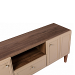 ТВ-тумба бежевая из массива бука с 2-мя дверками и ящиком Wenge Light варинант исполнения - 2 | Loft Concept в Ижевске