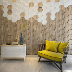 Гипсовая 3D панель с принтографией PM-47 варинант исполнения - 2 | Loft Concept в Ижевске