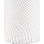 Настольная лампа с белым фактурным корпусом и черным абажуром Twisted варинант исполнения - 1 | Loft Concept в Ижевске