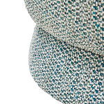 Дизайнерское мягкое кресло без подлокотников в голубой пестрой обивке Roux Armchair варинант исполнения - 5 | Loft Concept в Ижевске