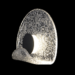 Бра из текстурированного прозрачного стекла с изогнутым краем Textured Glass  варинант исполнения - 1 | Loft Concept в Ижевске