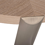 Столик журнальный с низкой круглой столешницей Wood Grain варинант исполнения - 2 | Loft Concept в Ижевске