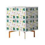 Тумба  с рисунком Short Pina Colada Orange варинант исполнения - 3 | Loft Concept в Ижевске