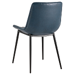 Стул с обивкой из экокожи темно-синего цвета RHOMBUSES UPHOLSTERY варинант исполнения - 4 | Loft Concept в Ижевске