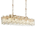 Люстра подвесная овальная с хрустальными овальными подвесками Harmonica варинант исполнения - 1 | Loft Concept в Ижевске