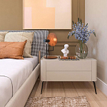 Настольная лампа с круглым деревянным отражателем и черным цилиндрическим плафоном Accord Lighting варинант исполнения - 9 | Loft Concept в Ижевске