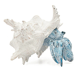 Статуэтка голубой рак с белой раковиной Marine Accessories варинант исполнения - 1 | Loft Concept в Ижевске