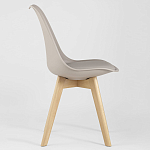 Стул с основой из пластика и мягким сиденьем Arvika Beige варинант исполнения - 2 | Loft Concept в Ижевске