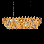 Люстра овальная с многослойными белыми и прозрачными подвесками Character Chandelier варинант исполнения - 2 | Loft Concept в Ижевске