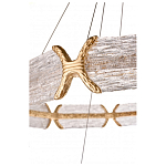 Люстра кольцевая с текстурным природным рисунком IceFlame варинант исполнения - 4 | Loft Concept в Ижевске