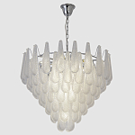 Люстра с подвесками из рифленного стекла в форме капель Textured Glass Chandelier варинант исполнения - 11 | Loft Concept в Ижевске