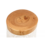 Керамический столик с деревянной столешницей "Пешка" варинант исполнения - 5 | Loft Concept в Ижевске