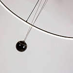 Светодиодная люстра Black LED Circle and Ball Lamp варинант исполнения - 6 | Loft Concept в Ижевске