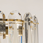 Люстра многоярусная с овальными прозрачными подвесками 36 см Harmonica варинант исполнения - 7 | Loft Concept в Ижевске