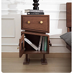 Тумбочка прикроватная с ящиком и дверцей Робот Robot Desk варинант исполнения - 7 | Loft Concept в Ижевске