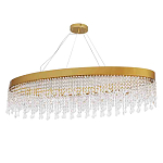 Люстра подвесная овальная с хрустальными подвесками Crystal Art  варинант исполнения - 1 | Loft Concept в Ижевске