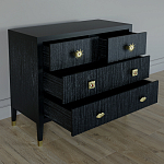 Бельевой Комод с 4 ящиками Elsa Dreams Black варинант исполнения - 2 | Loft Concept в Ижевске