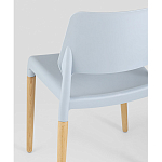 Пластиковый стул на ножках из массива бука Ferret Grey-Blue варинант исполнения - 3 | Loft Concept в Ижевске