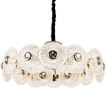 Люстра с декором из круглых рельефных пластин из хрусталя Decorative Glass Discs Chandelier 82 варинант исполнения - 1 | Loft Concept в Ижевске