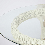 Комплект обеденный из ротанга Eloise grand white варинант исполнения - 13 | Loft Concept в Ижевске