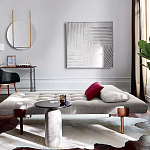 Дизайнерский журнальный стол с чёрной круглой столешницей Visanyp варинант исполнения - 2 | Loft Concept в Ижевске