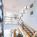 Подвесной светильник со стеклянным плафоном Inner Gleam Globe black  варинант исполнения - 4 | Loft Concept в Ижевске