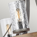 Люстра с цилиндрическим плафонами из толстого волнистого стекла в индустриальном стиле Feiss варинант исполнения - 12 | Loft Concept в Ижевске