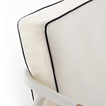 Садовый 2-х местный диван с подлокотниками из тика White варинант исполнения - 7 | Loft Concept в Ижевске