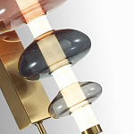 Бра с плафоном из разноцветного стекла Glass Peonies варинант исполнения - 1 | Loft Concept в Ижевске