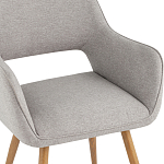 Стул в рогожке серого цвета NEASAN STOOL варинант исполнения - 7 | Loft Concept в Ижевске