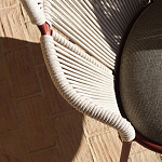 Дизайнерское уличное кресло с веревочной спинкой PETALO Armchair варинант исполнения - 11 | Loft Concept в Ижевске