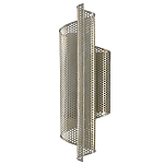 Бра серебряное изогнутой формы с перфорацией Perforation варинант исполнения - 3 | Loft Concept в Ижевске