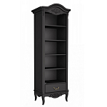 Стеллаж черный узкий из массива бука с 5-ю полками Black Provence варинант исполнения - 1 | Loft Concept в Ижевске