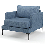 Мебельная ткань Шенилл голубой цвет 138 см T4-26 варинант исполнения - 5 | Loft Concept в Ижевске