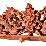 Панно-вешалка из дерева драконы Panel With Animals варинант исполнения - 2 | Loft Concept в Ижевске