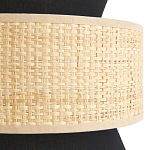 Бра с плетеным декором Bonnie Wicker Black Wall Lamp варинант исполнения - 3 | Loft Concept в Ижевске