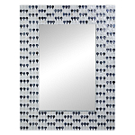 Прямоугольное зеркало с инкрустацией раковинами устриц Mother оf Pearl Facets варинант исполнения - 1 | Loft Concept в Ижевске