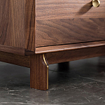 Прикроватный деревянный столик с ящиками Moon Walnut Furniture варинант исполнения - 4 | Loft Concept в Ижевске