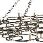 Люстра фигурная многоярусная из круглых элементов Round Metal Element варинант исполнения - 1 | Loft Concept в Ижевске