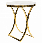 Кофейный столик на подстолье золотого цвета Noelle варинант исполнения - 1 | Loft Concept в Ижевске