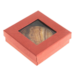 Зеркало карманное складное круглое из натурального камня Оникс в подарочной упаковке Gold Stone Mirrors варинант исполнения - 4 | Loft Concept в Ижевске