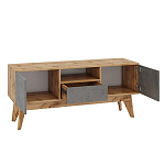 ТВ-тумба с фасадом цвета серый бетон Grace of Furniture  варинант исполнения - 3 | Loft Concept в Ижевске