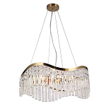Люстра подвесная волнистой формы с хрустальными подвесками Ludivine Lighting варинант исполнения - 1 | Loft Concept в Ижевске