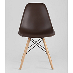 Пластиковый стул на ножках из массива бука Eames Brown варинант исполнения - 4 | Loft Concept в Ижевске