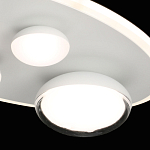 Потолочный светильник овальной формы белого цвета с 4-мя лампами Lunar Pebbles варинант исполнения - 6 | Loft Concept в Ижевске