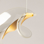 Люстра линейная с изогнутым плафоном Wave Line варинант исполнения - 10 | Loft Concept в Ижевске