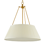 Подвесной светильник светодиодный с фактурным тканевым конусообразным абажуром White Fabric Lampshade варинант исполнения - 4 | Loft Concept в Ижевске