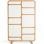 Ширма из массива дуба и ткани Arcuri Screen варинант исполнения - 2 | Loft Concept в Ижевске