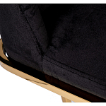 Стул обеденный велюровый черный с золотым каркасом Nobility варинант исполнения - 4 | Loft Concept в Ижевске